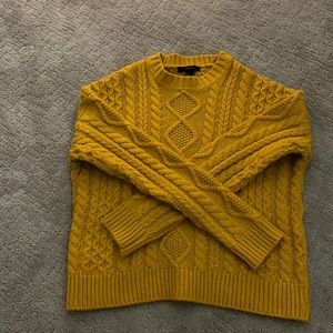 yellow thick sweater